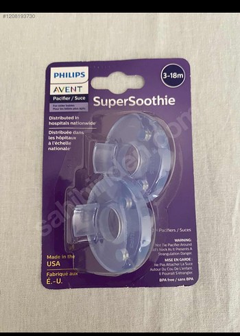 Philips Avent SuperSoothie Emzik 3-18 Ay