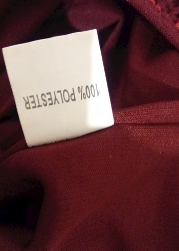 Bordo Uzun payetli Kadın Abiye Elbise - Görsel 7