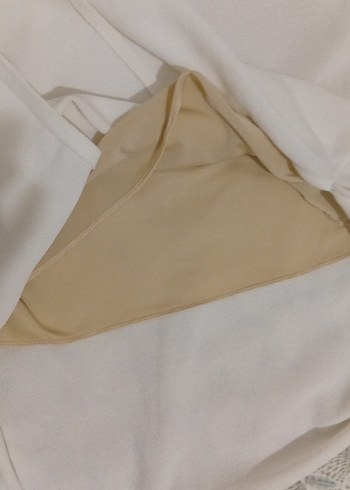 Tasarımcı beyaz elbise - Görsel 5