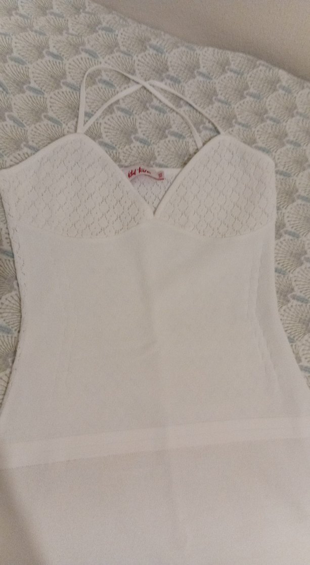 Tasarımcı beyaz elbise - Görsel 2