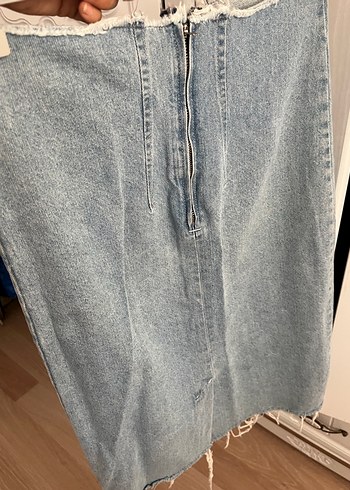 Koton Kot Kumaşlı,Midi Etek