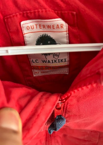 Kapüşonlu Kırmızı Erkek Çocuk Mont - Görsel 3