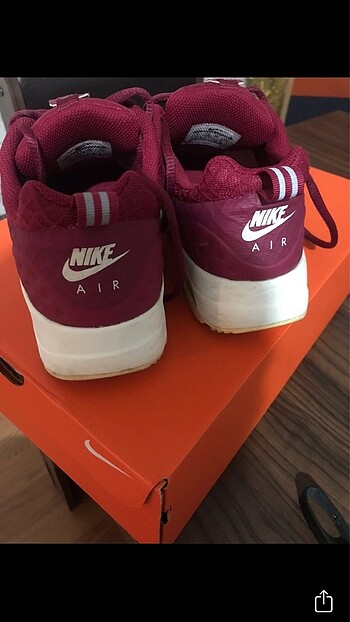 38 Beden bordo Renk Nike orijinal kadın spor ayakkabı