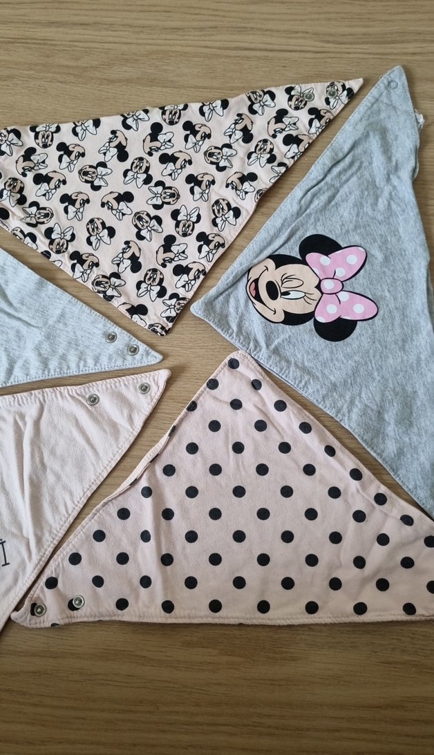 Baskılı Çok Renkli Bebek Önlüğü Seti - Görsel 3