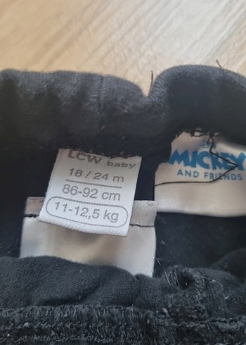 Kız Çocuk Siyah Minnie Baskılı Tayt - Görsel 2