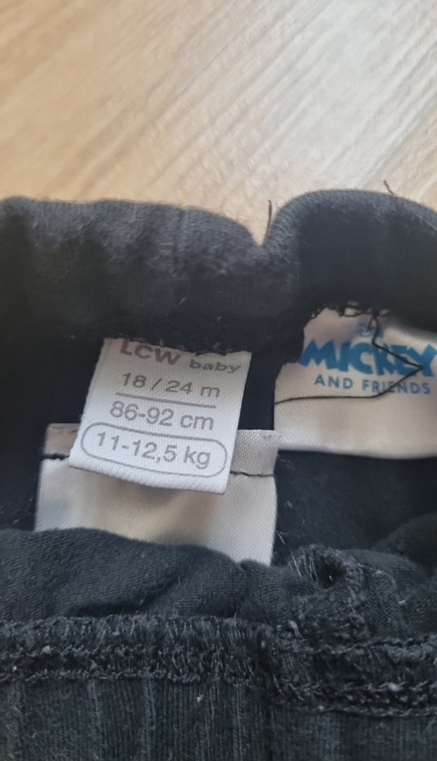 Kız Çocuk Siyah Minnie Baskılı Tayt - Görsel 2