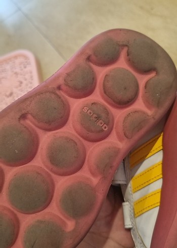 Kız Çocuk Beyaz Cırtcırtlı Spor Ayakkabı - Görsel 3