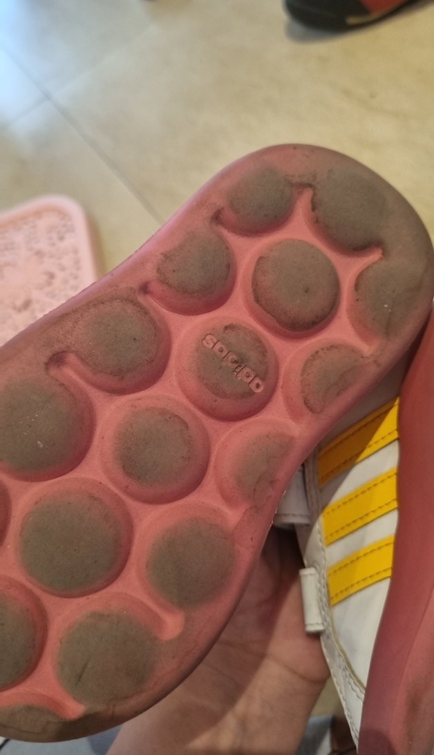 Kız Çocuk Beyaz Cırtcırtlı Spor Ayakkabı - Görsel 3