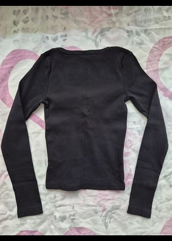 Siyah Trendyolmilla Uzun Kollu bağlama detaylı Bluz - Görsel 9