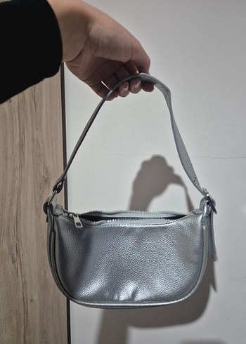 Gri Kadın Omuz Çantası - Görsel 2