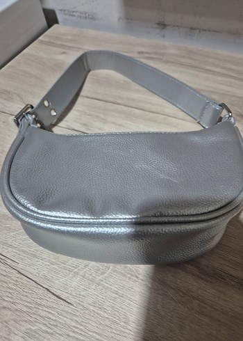 Gri Kadın Omuz Çantası - Görsel 4