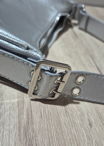 Gri Kadın Omuz Çantası - Görsel 6