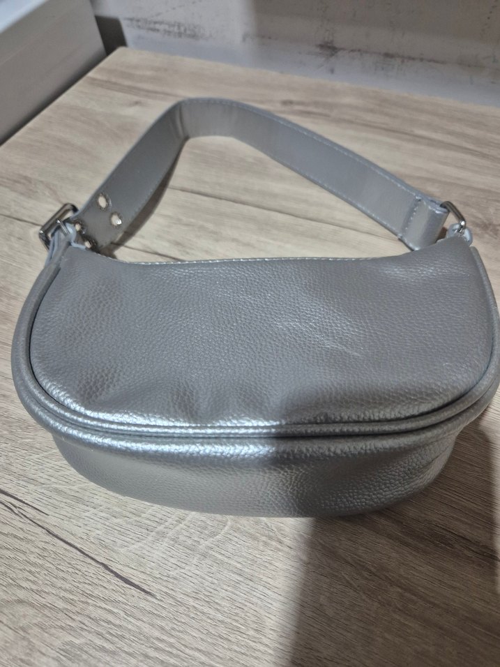 Gri Kadın Omuz Çantası - Görsel 4