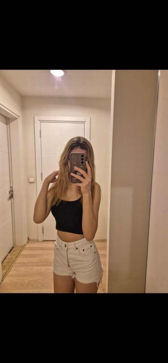 Zara beyaz kot şort - Görsel 4