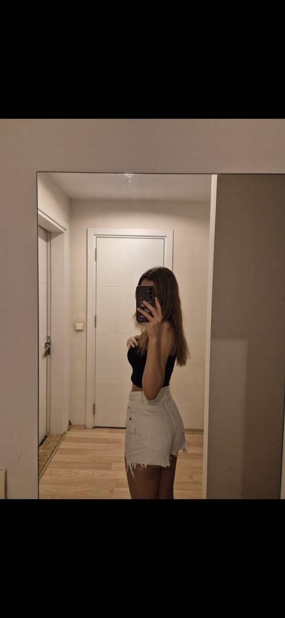 Zara beyaz kot şort - Görsel 2