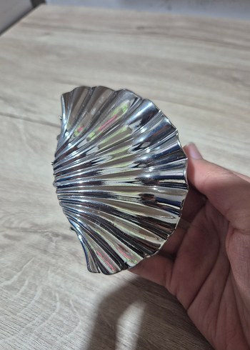 Viral midye toka gümüş rengi - Görsel 2