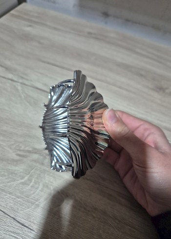 Viral midye toka gümüş rengi - Görsel 8