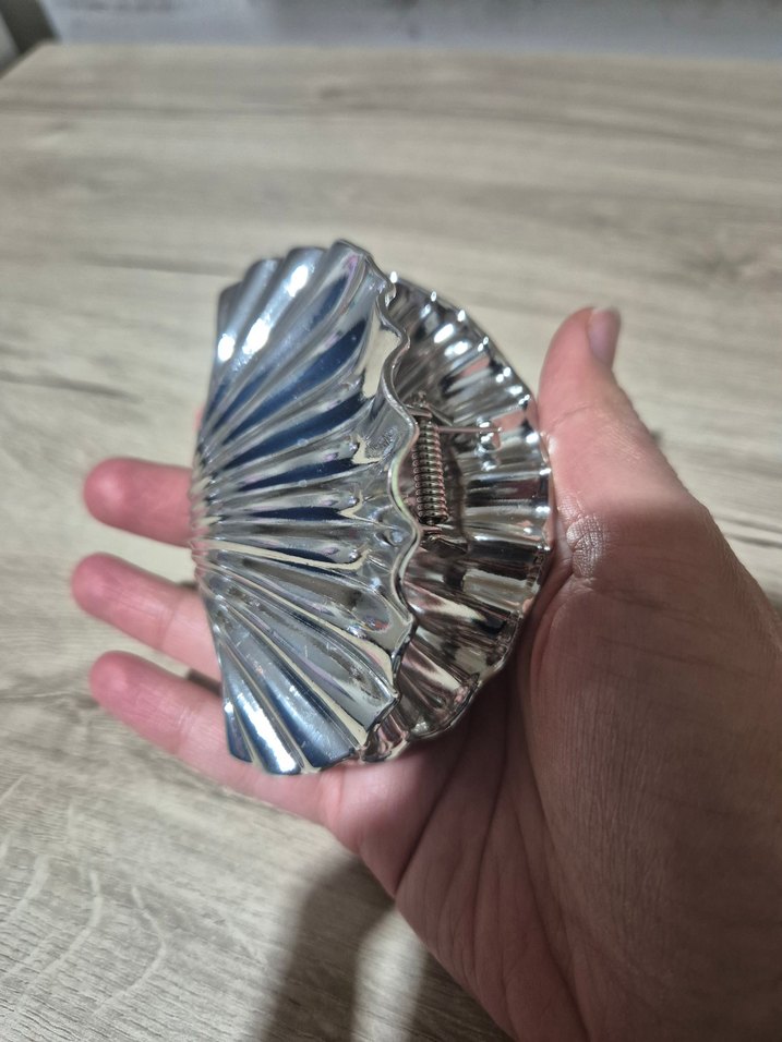 Viral midye toka gümüş rengi - Görsel 5