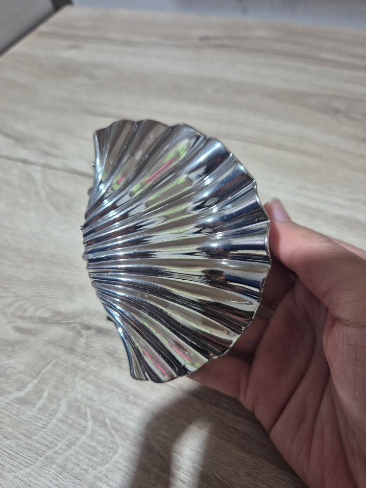 Viral midye toka gümüş rengi - Görsel 2