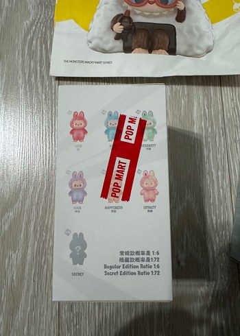 POP MART Pastel Peluş Oyuncaklar Seti orjinal - Görsel 2