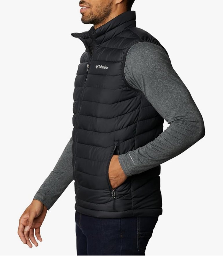 Columbia Gri Fermuarlı Erkek Yelek yalıtımlı - Görsel 3