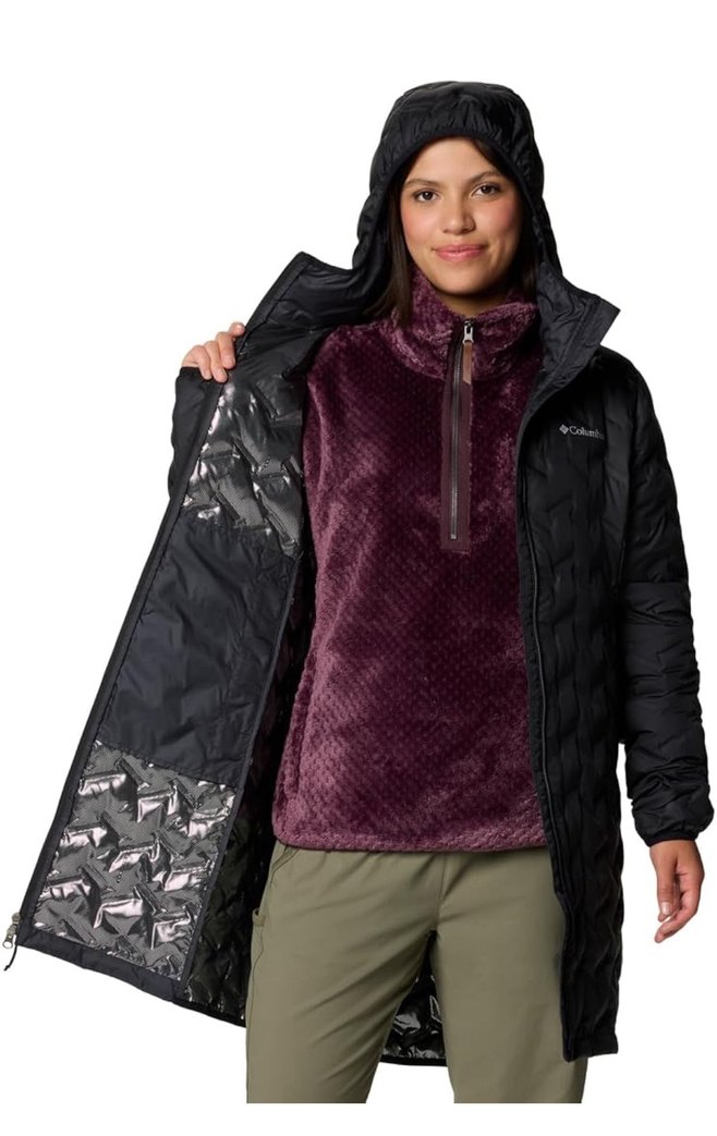 Columbia Siyah delta ridge 2 uzun bayan mont kaz tüyü - Görsel 3