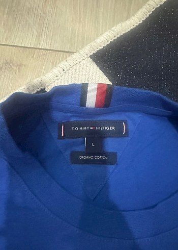 Tommy Hilfiger Mavi Baskılı kadın Tişört - Görsel 2