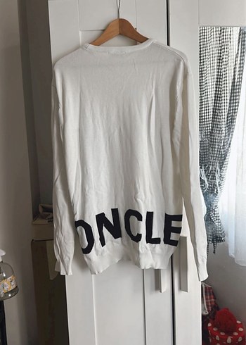 Kadın Beyaz Oversize Pamuklu Sweatshirt - Görsel 2