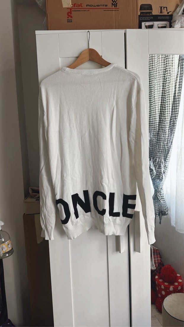 Kadın Beyaz Oversize Pamuklu Sweatshirt - Görsel 2