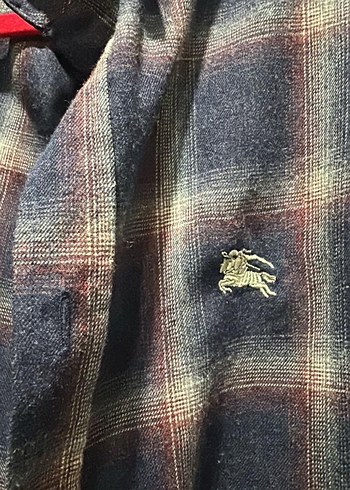 Lacivert Ekose Desenli kadın Gömlek - Görsel 2