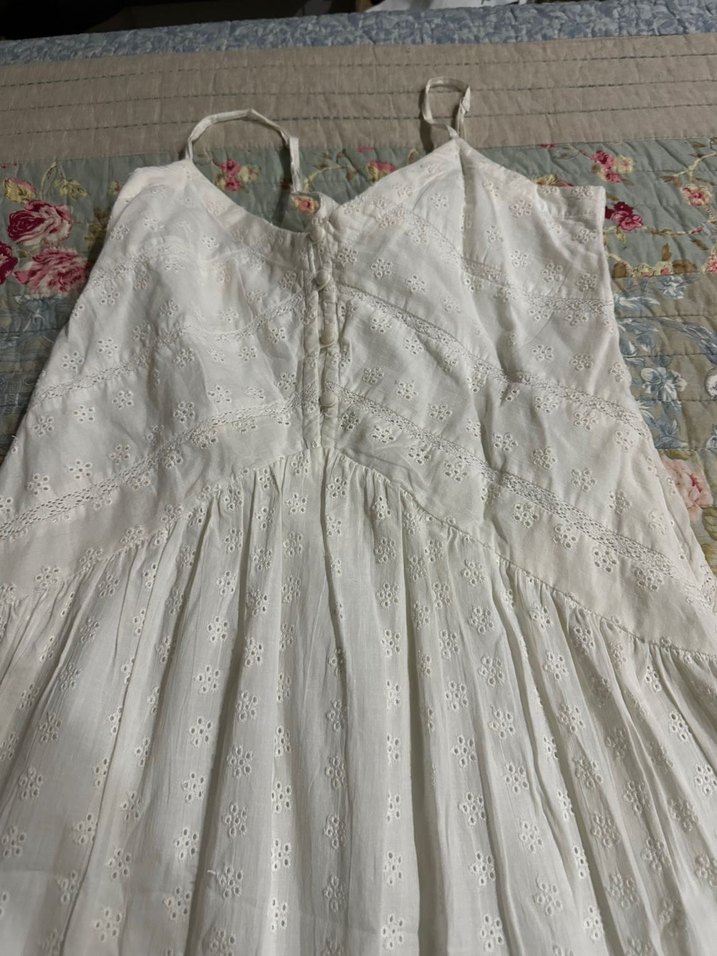 Dantel Detaylı Beyaz Bohem Uzun Elbise - Görsel 3