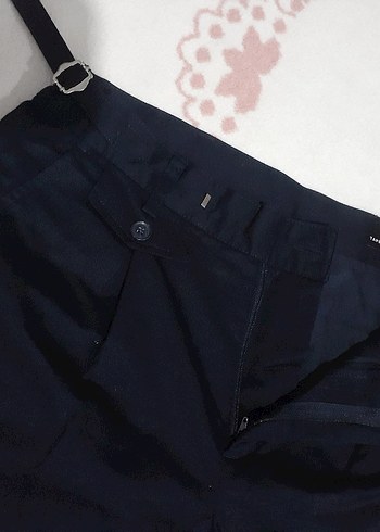 Erkek Siyah Kumaş Kemerli Pantolon - Görsel 2