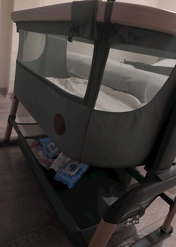 Gri Renkli Bebek Beşiği Sepet