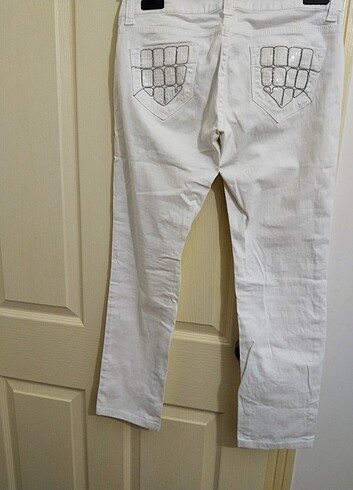 40 Beden beyaz Renk ML10 Jean pantolon