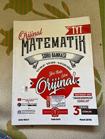 Orijinal matematik tyt soru bankası