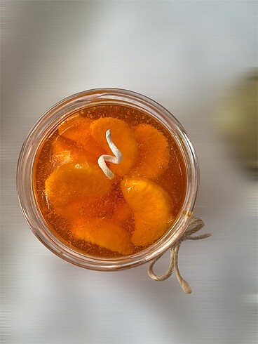 Mandalina reçeli el yapimi kokulu mumlar 300ml