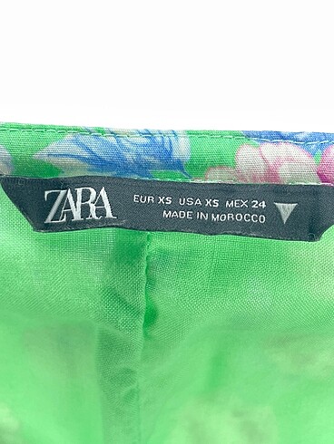 xs Beden yeşil Renk Zara Kısa Elbise %70 İndirimli.
