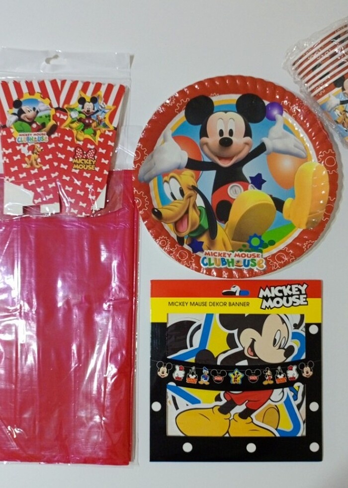 Mickey Mouse Doğum Günü Parti Seti  - Görsel 2