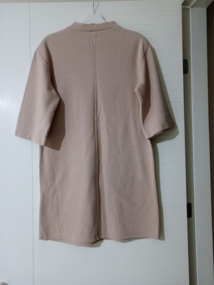 Bej Salaş Elbise - Görsel 2