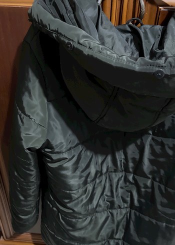 Siyah Fermuarlı Kadın Kışlık Mont - Görsel 4