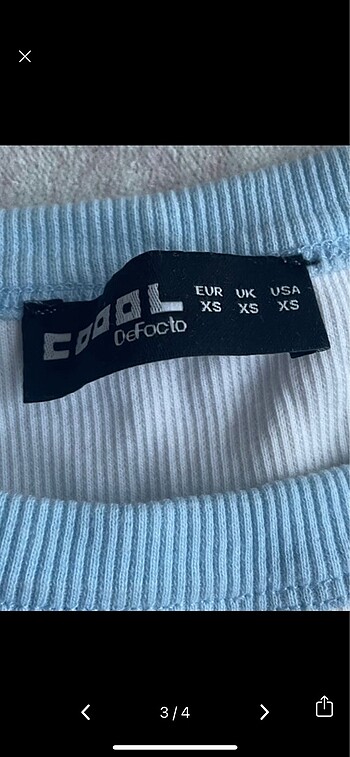 xs Beden Defacto crop