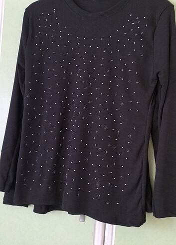 Zara Boncuklu penye bluz
