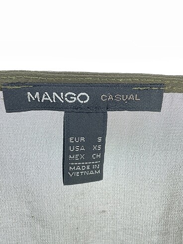 s Beden yeşil Renk Mango Bluz %70 İndirimli.