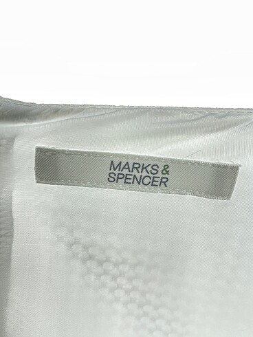 42 Beden beyaz Renk Marks & Spencer Kısa Elbise %70 İndirimli.