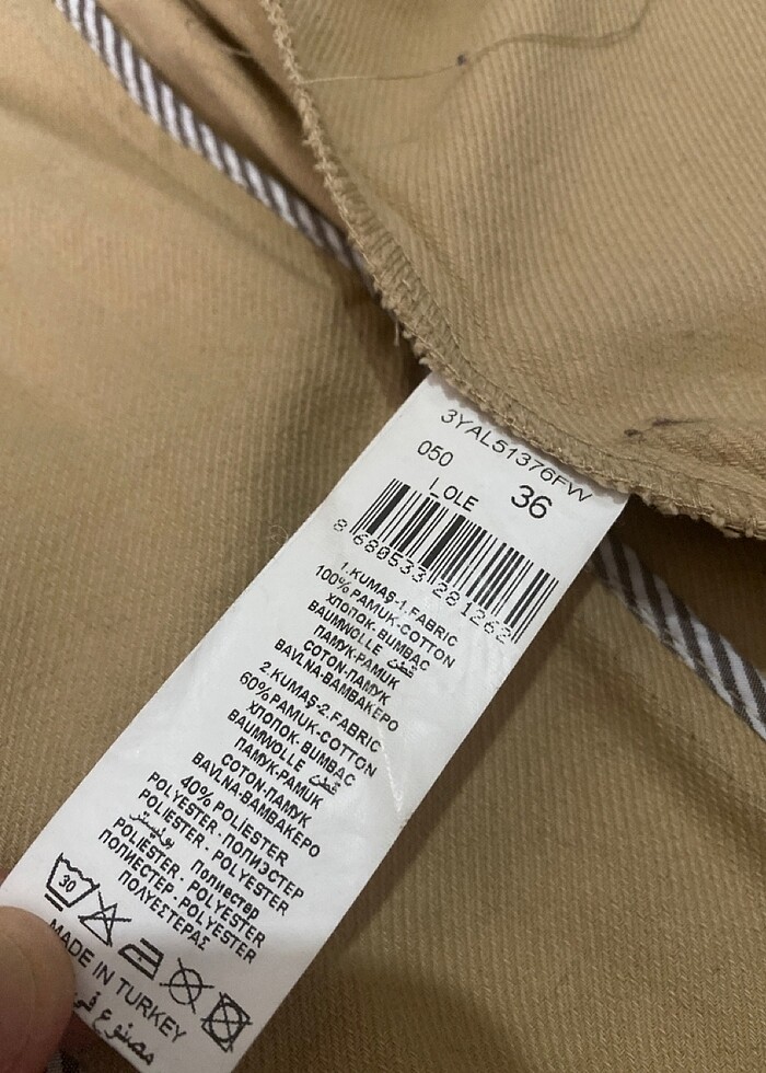 Kısa trenchcoat - Görsel 4