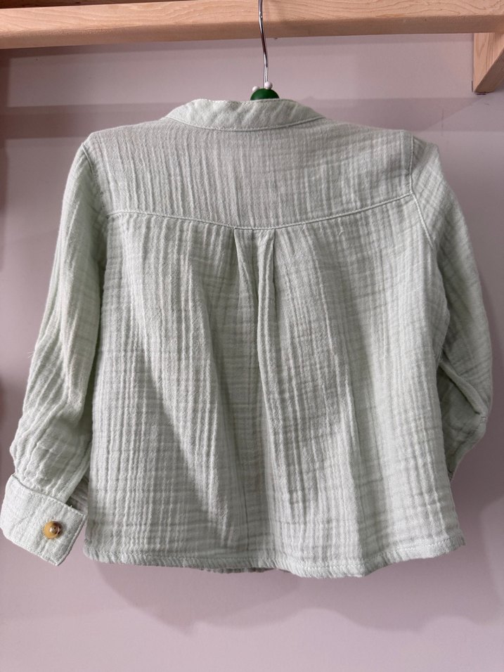 Bebek  Keten Gömlek - Görsel 2