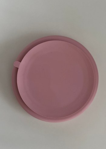 Bölmeli Pembe silikon tabak - Görsel 2