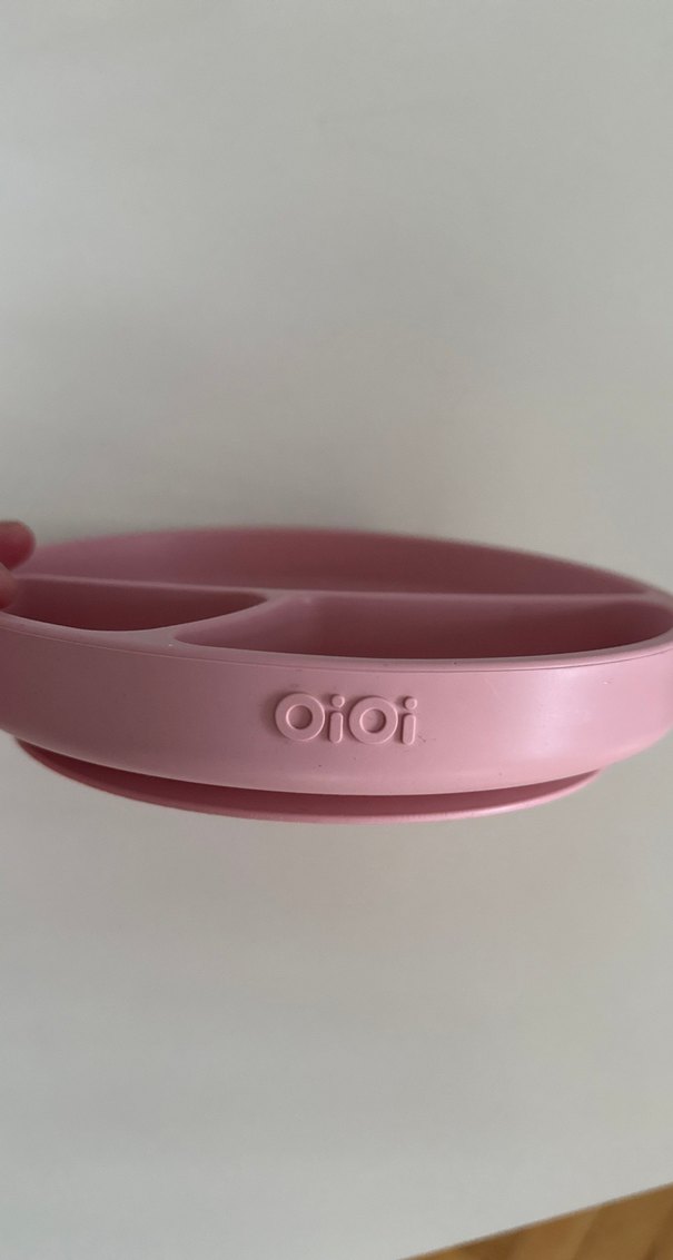 Bölmeli Pembe silikon tabak - Görsel 3