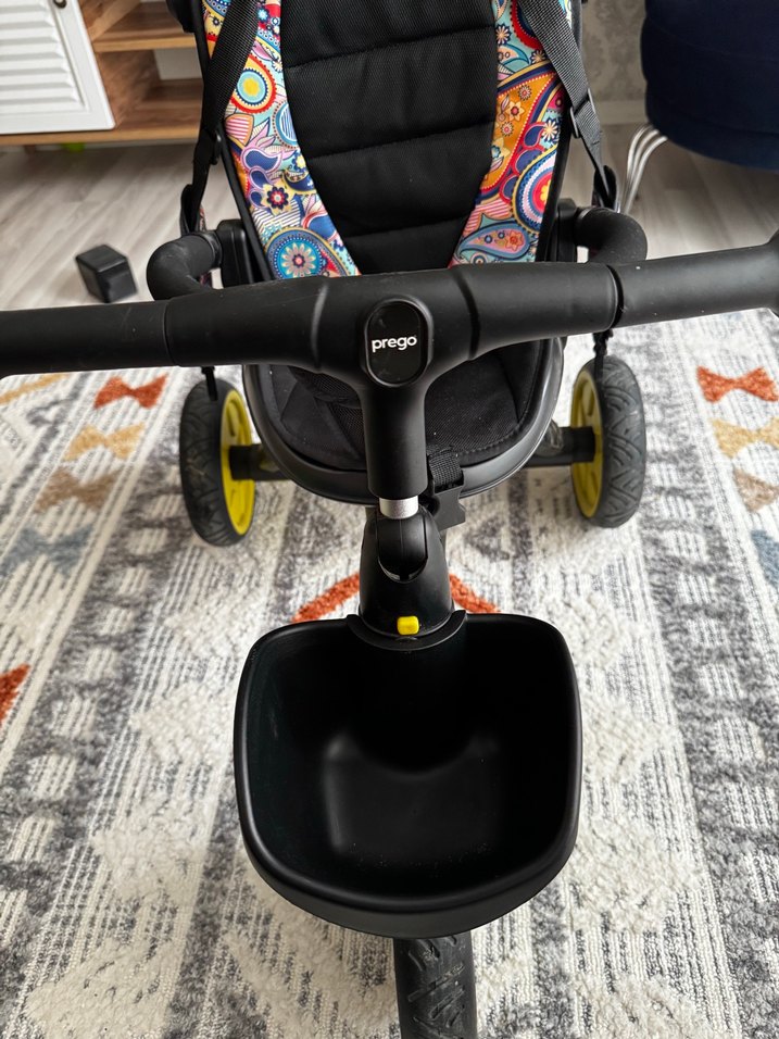 Sarı Kaplamalı Üç Tekerlekli Bisiklet - Görsel 3