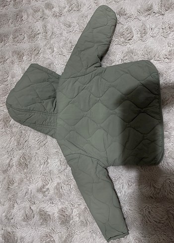 Gri Kapüşonlu Erkek Çocuk Mont - Görsel 2